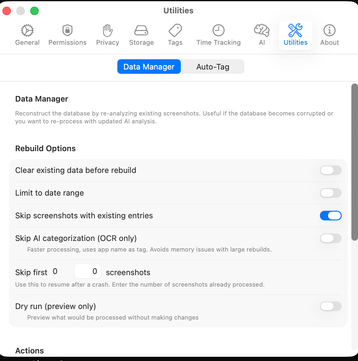 Utilities toolkit